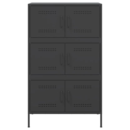 Skåp DIV. Svart 68x39x113 cm stål