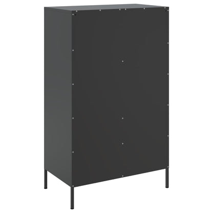 Skåp DIV. Svart 68x39x113 cm stål