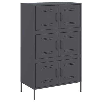 Skåp DIV. antracit 68x39x113 cm stål
