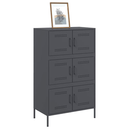 Skåp DIV. antracit 68x39x113 cm stål