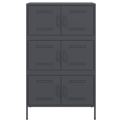 Skåp DIV. antracit 68x39x113 cm stål