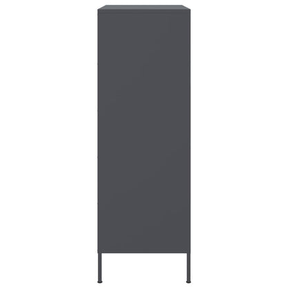 Skåp DIV. antracit 68x39x113 cm stål