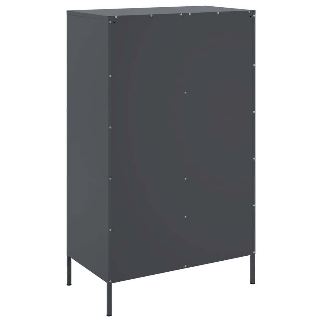 Skåp DIV. antracit 68x39x113 cm stål