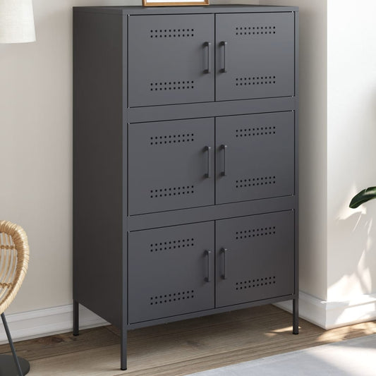 Skåp DIV. antracit 68x39x113 cm stål