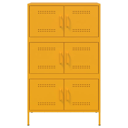 Skåp DIV. senapsgul 68x39x113 cm stål