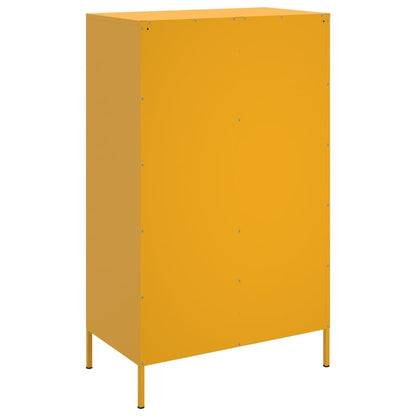 Skåp DIV. senapsgul 68x39x113 cm stål