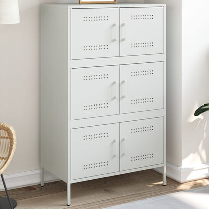 Skåp DIV. Vit 68x39x113 cm stål