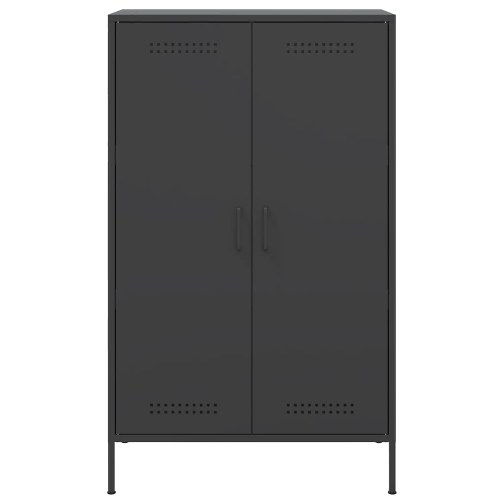 Skåp DIV. Svart 68x39x113 cm stål