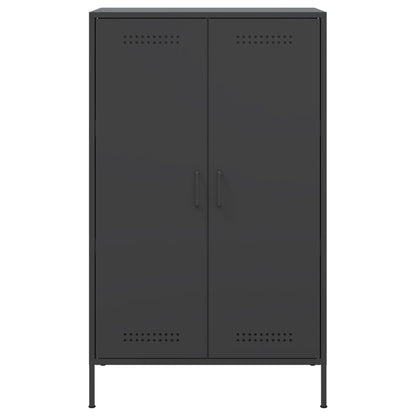 Skåp DIV. Svart 68x39x113 cm stål