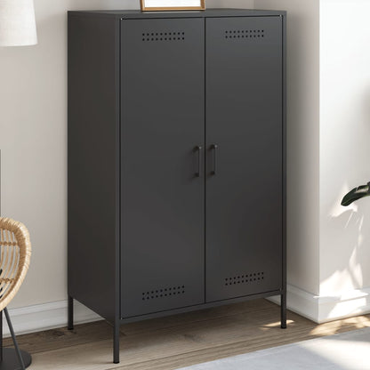 Skåp DIV. Svart 68x39x113 cm stål