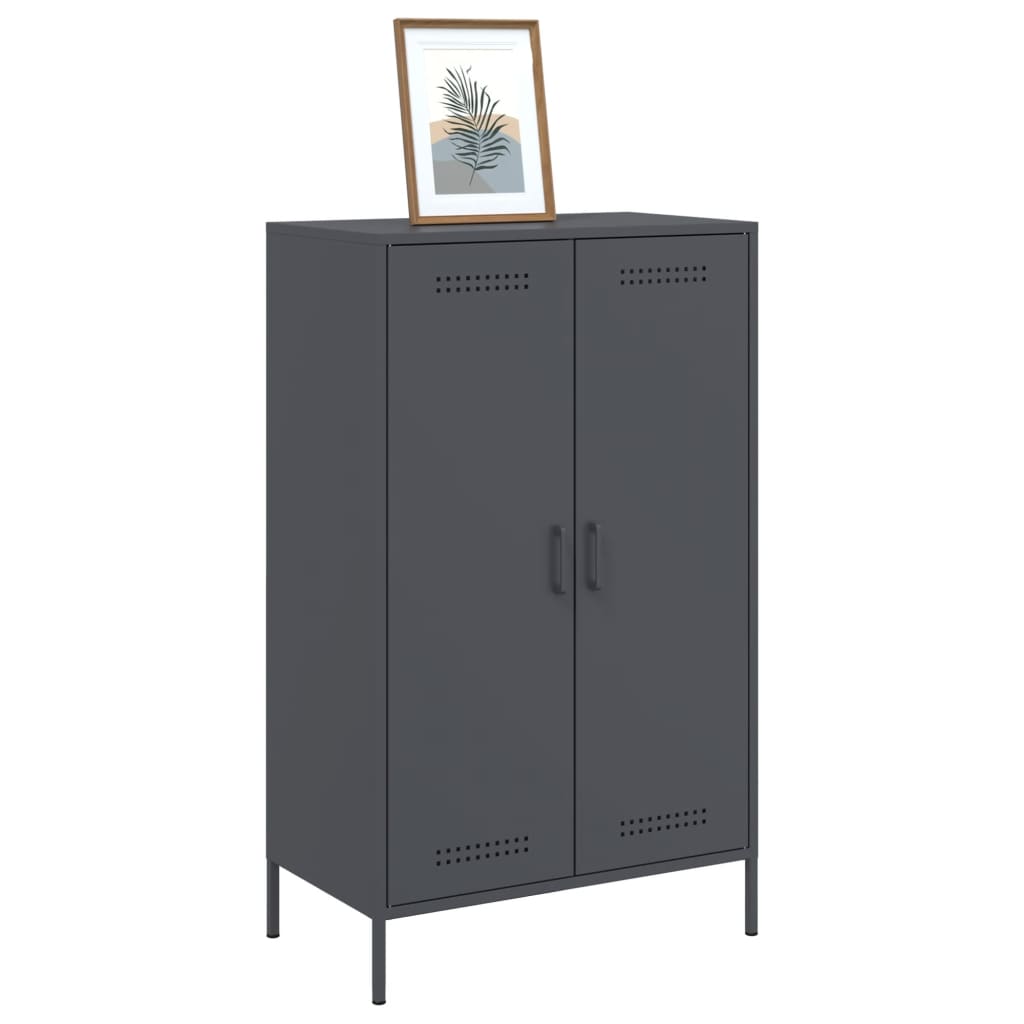 Skåp DIV. antracit 68x39x113 cm stål