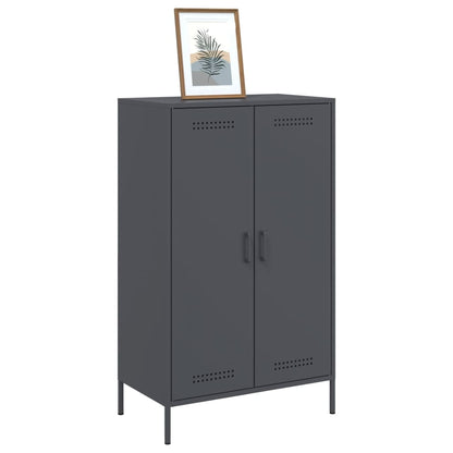 Skåp DIV. antracit 68x39x113 cm stål