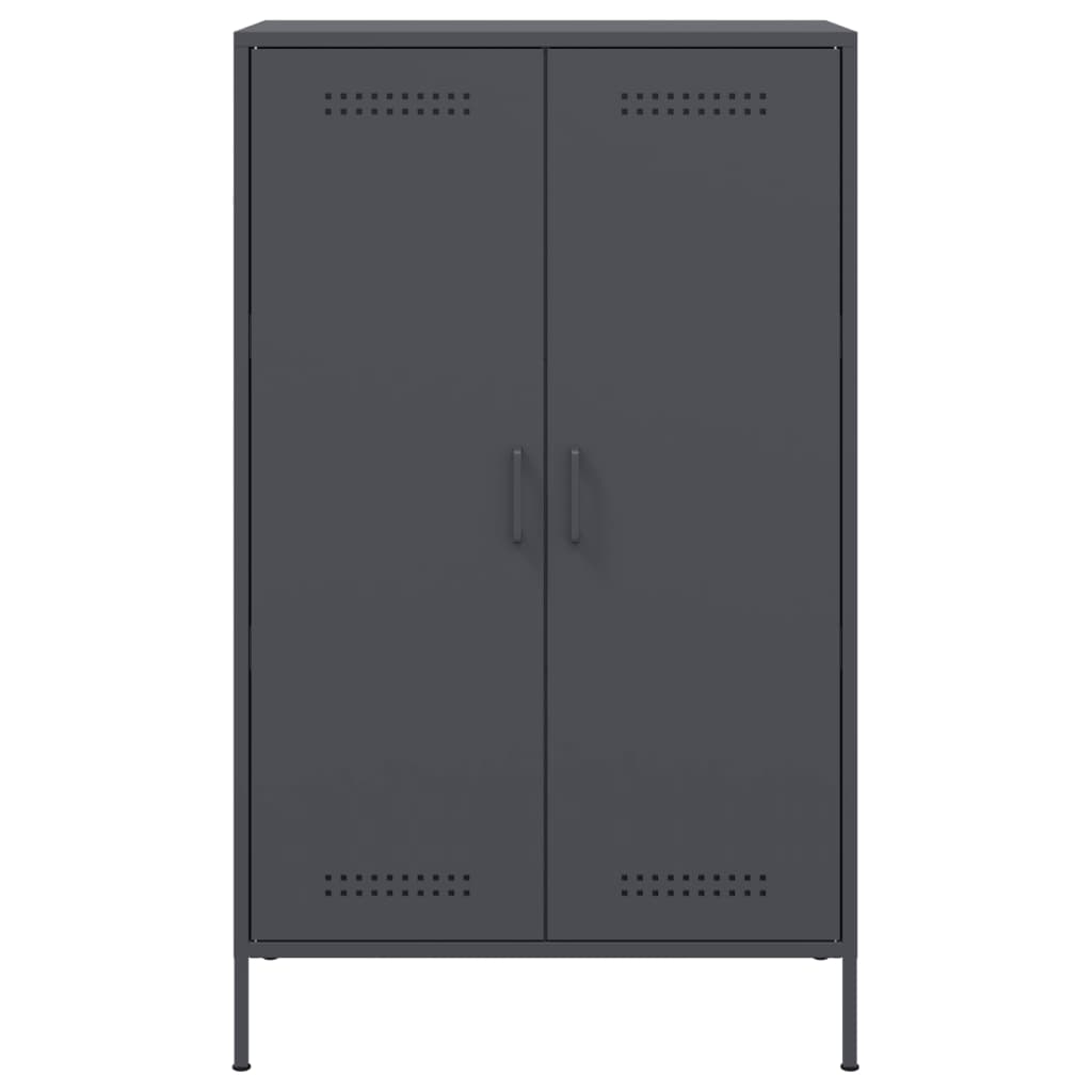 Skåp DIV. antracit 68x39x113 cm stål