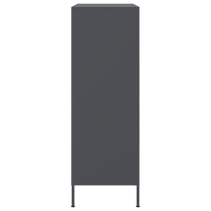 Skåp DIV. antracit 68x39x113 cm stål