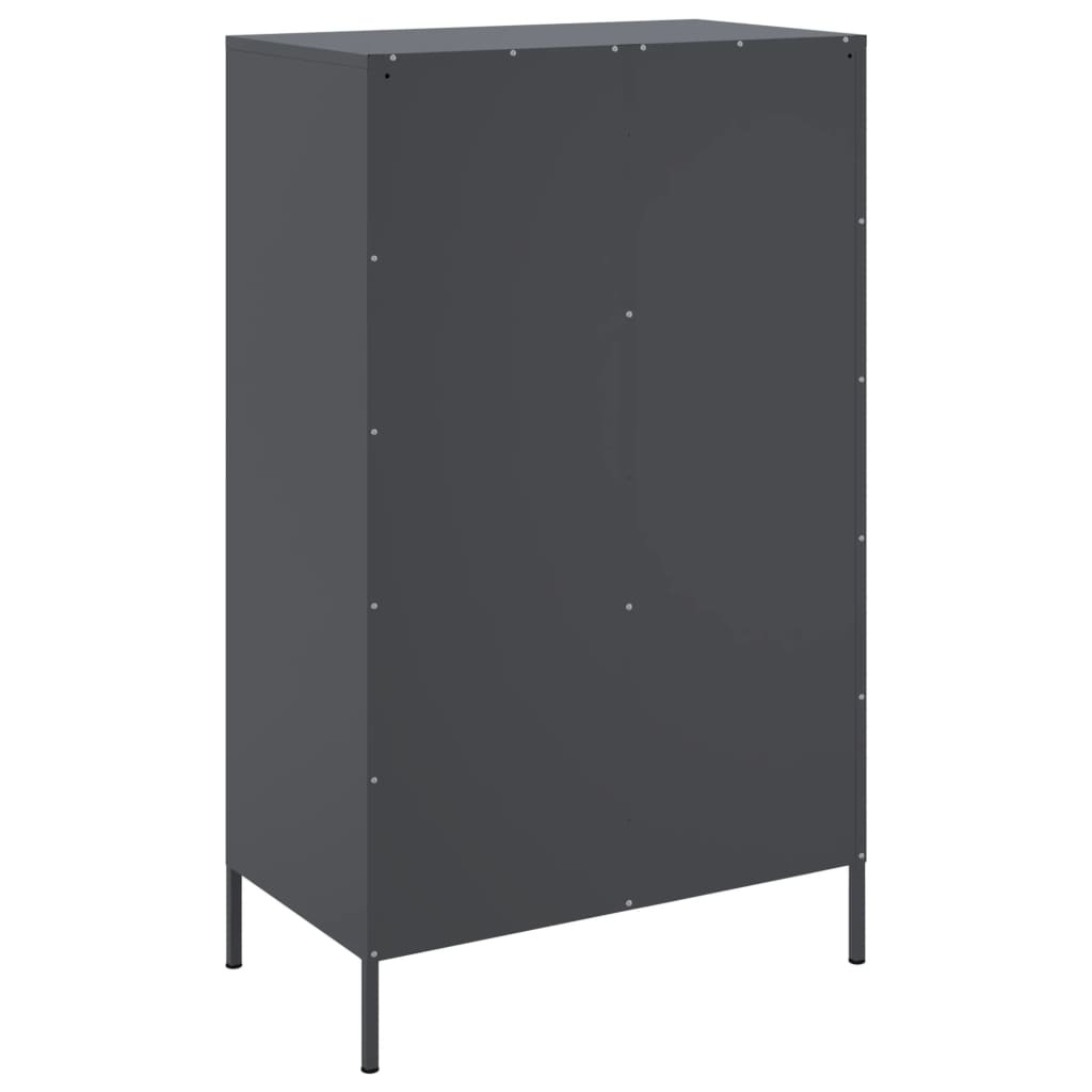 Skåp DIV. antracit 68x39x113 cm stål
