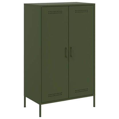 Skåp DIV. olivgrön 68x39x113 cm stål