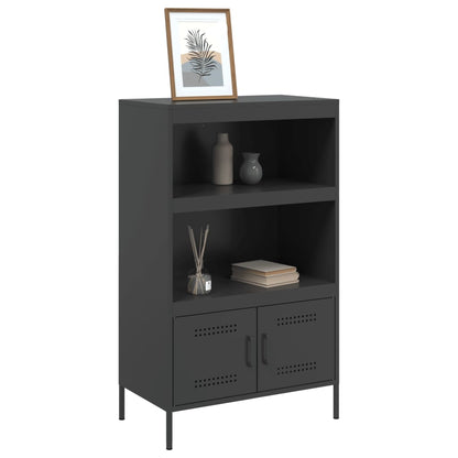 Skåp DIV. Svart 68x39x113 cm stål