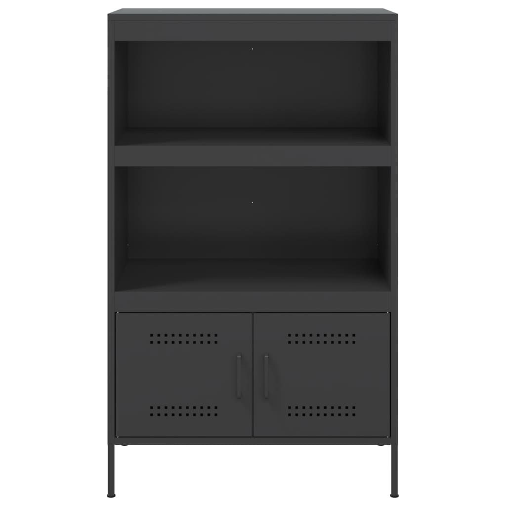 Skåp DIV. Svart 68x39x113 cm stål