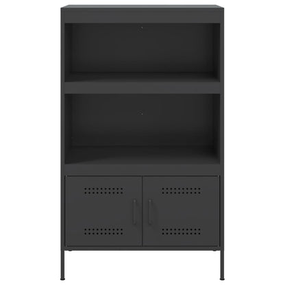Skåp DIV. Svart 68x39x113 cm stål