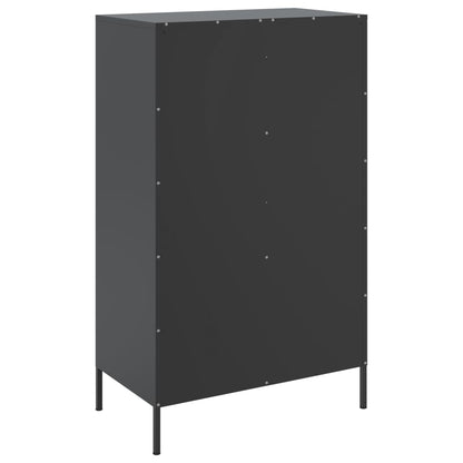 Skåp DIV. Svart 68x39x113 cm stål