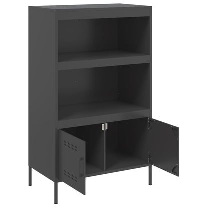 Skåp DIV. Svart 68x39x113 cm stål
