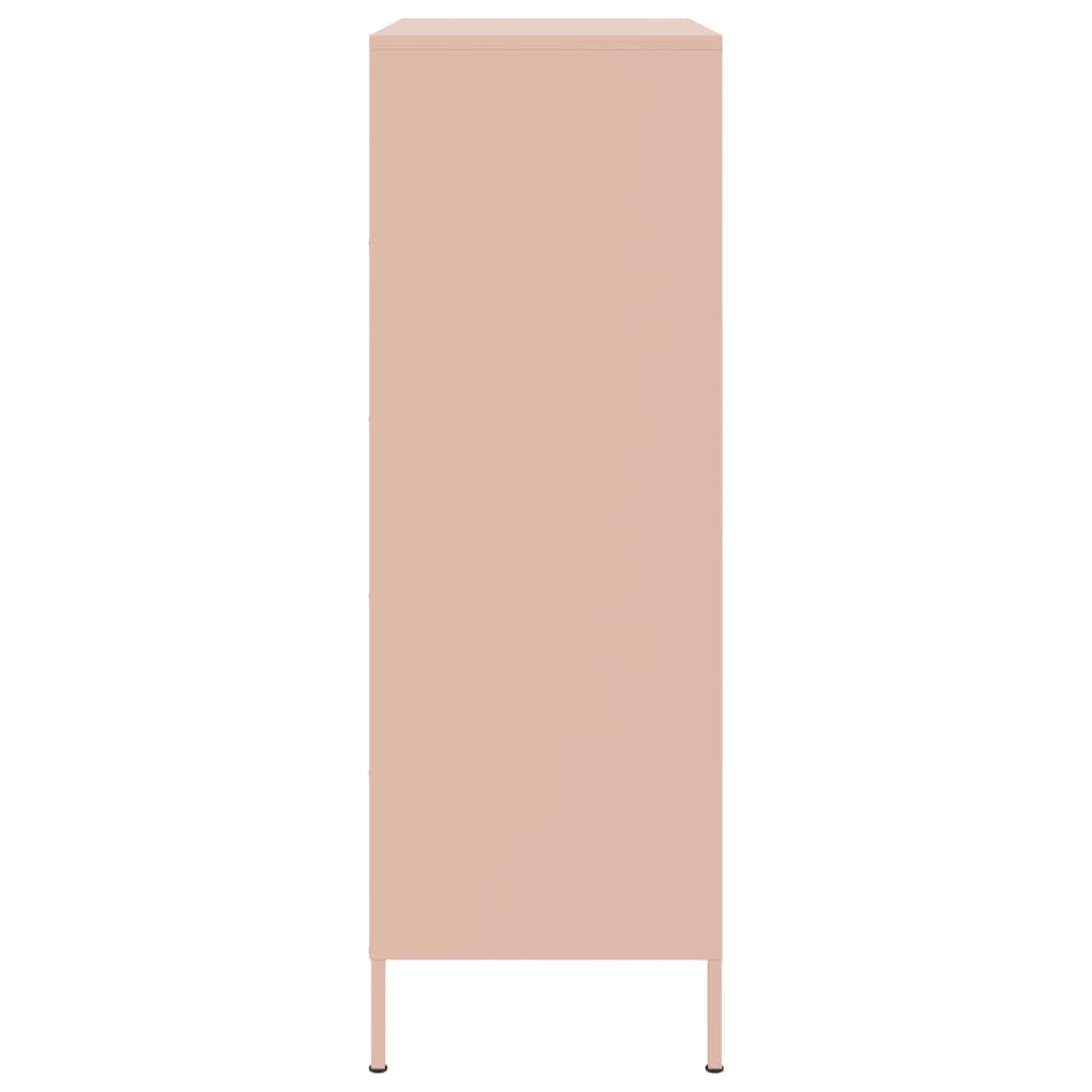 Skåp DIV. rosa 68x39x113 cm stål