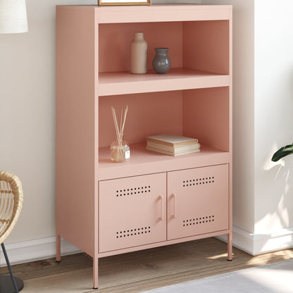 Skåp DIV. rosa 68x39x113 cm stål