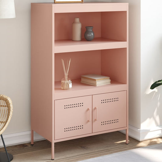 Skåp DIV. rosa 68x39x113 cm stål