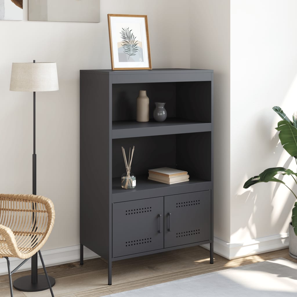 Skåp DIV. antracit 68x39x113 cm stål