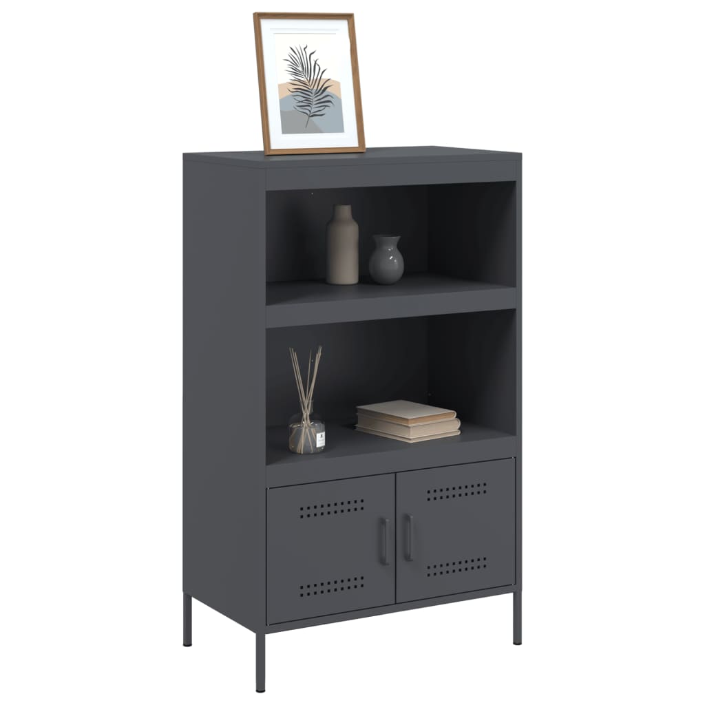 Skåp DIV. antracit 68x39x113 cm stål