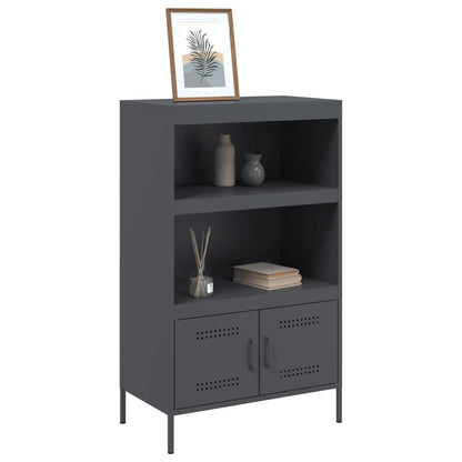 Skåp DIV. antracit 68x39x113 cm stål