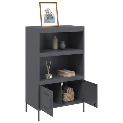 Skåp DIV. antracit 68x39x113 cm stål