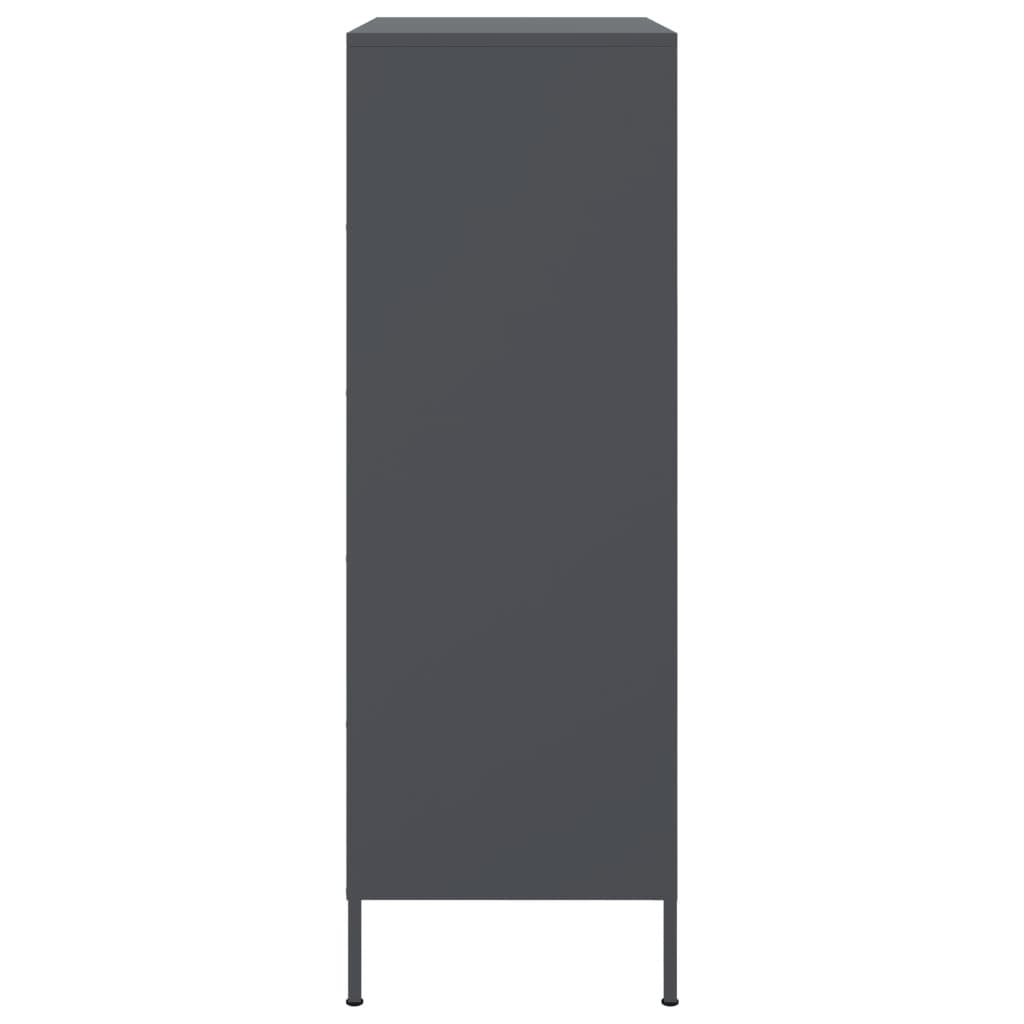 Skåp DIV. antracit 68x39x113 cm stål