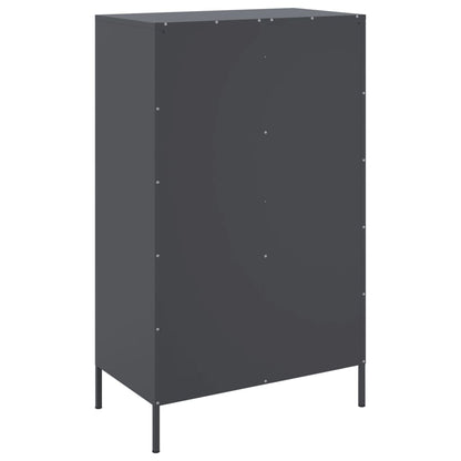 Skåp DIV. antracit 68x39x113 cm stål