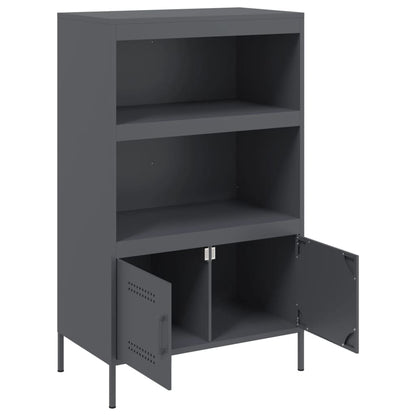 Skåp DIV. antracit 68x39x113 cm stål