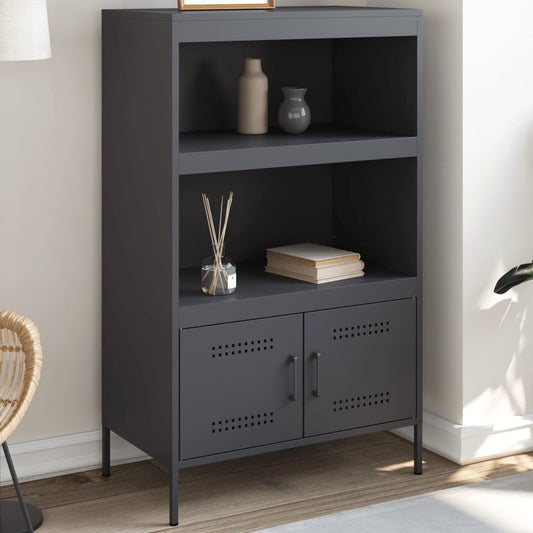 Skåp DIV. antracit 68x39x113 cm stål