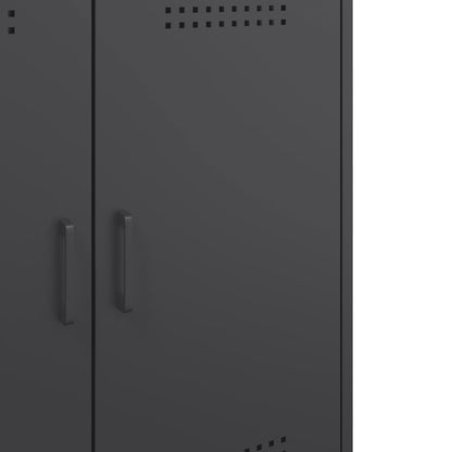 Skänk DIV. Svart 68x39x79 cm stål