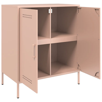 Skänk DIV. rosa 68x39x79 cm stål