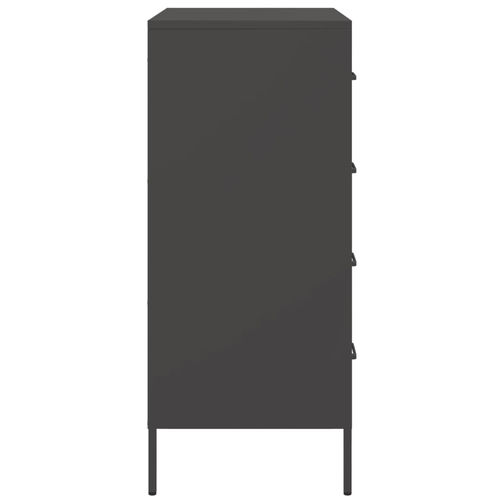 Skänk DIV. Svart 68x39x89 cm stål