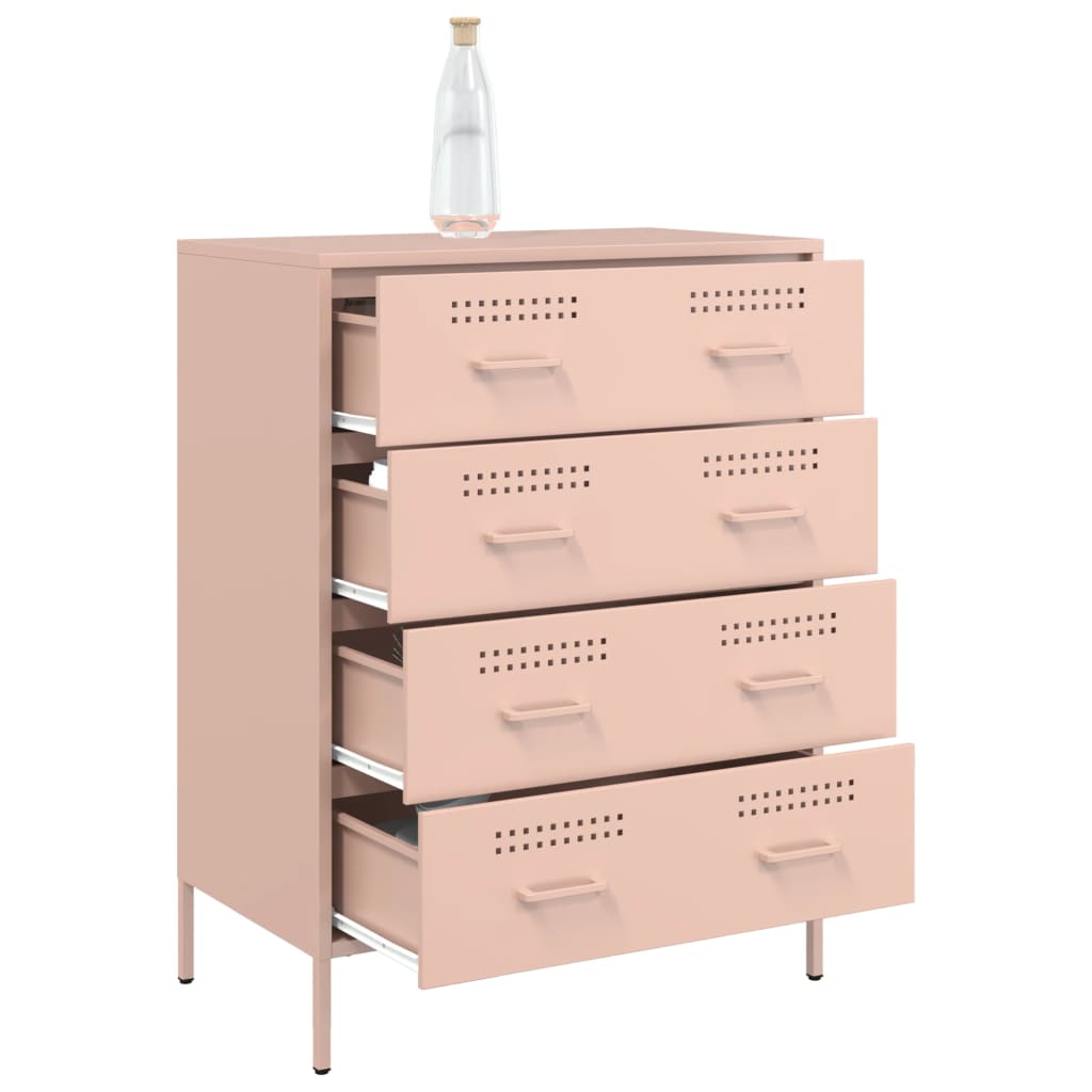 Skänk DIV. rosa 68x39x89 cm stål