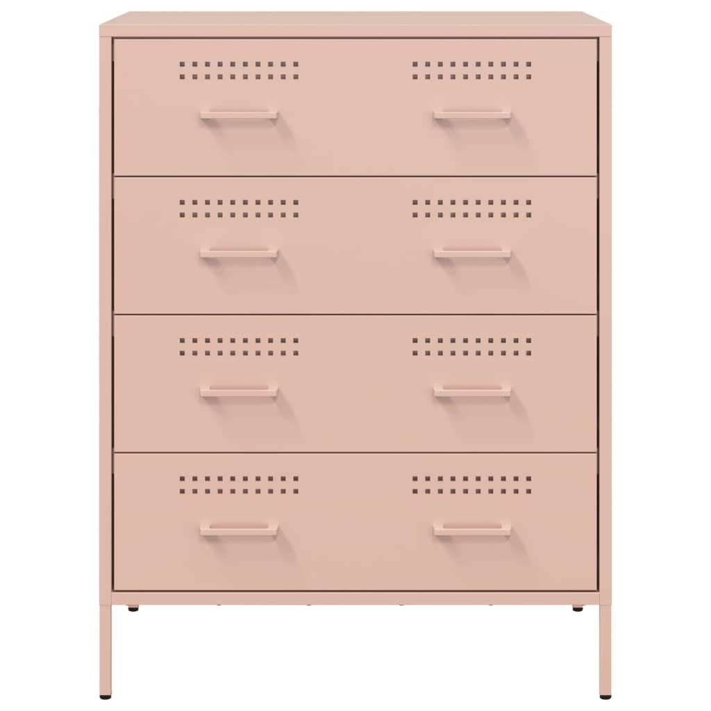 Skänk DIV. rosa 68x39x89 cm stål