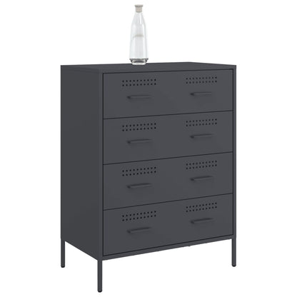 Byrå DIV. antracit 68x39x89 cm stål
