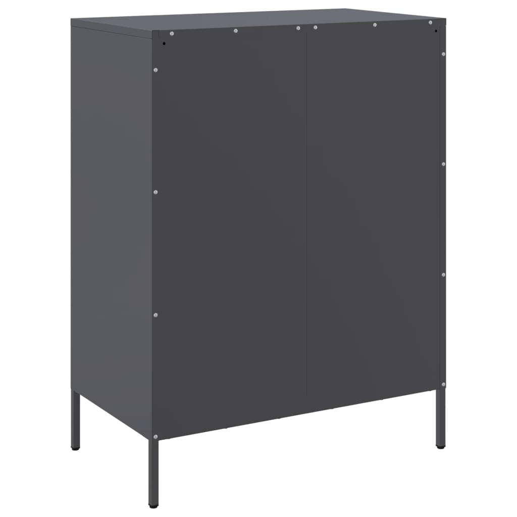 Byrå DIV. antracit 68x39x89 cm stål