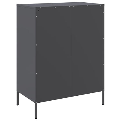 Byrå DIV. antracit 68x39x89 cm stål