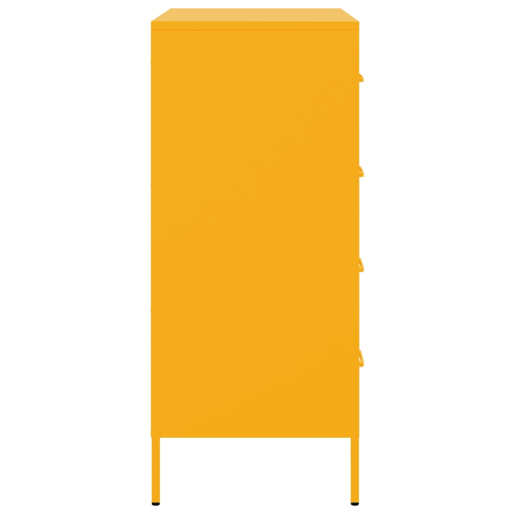 Skänk DIV. senapsgul 68x39x89 cm stål