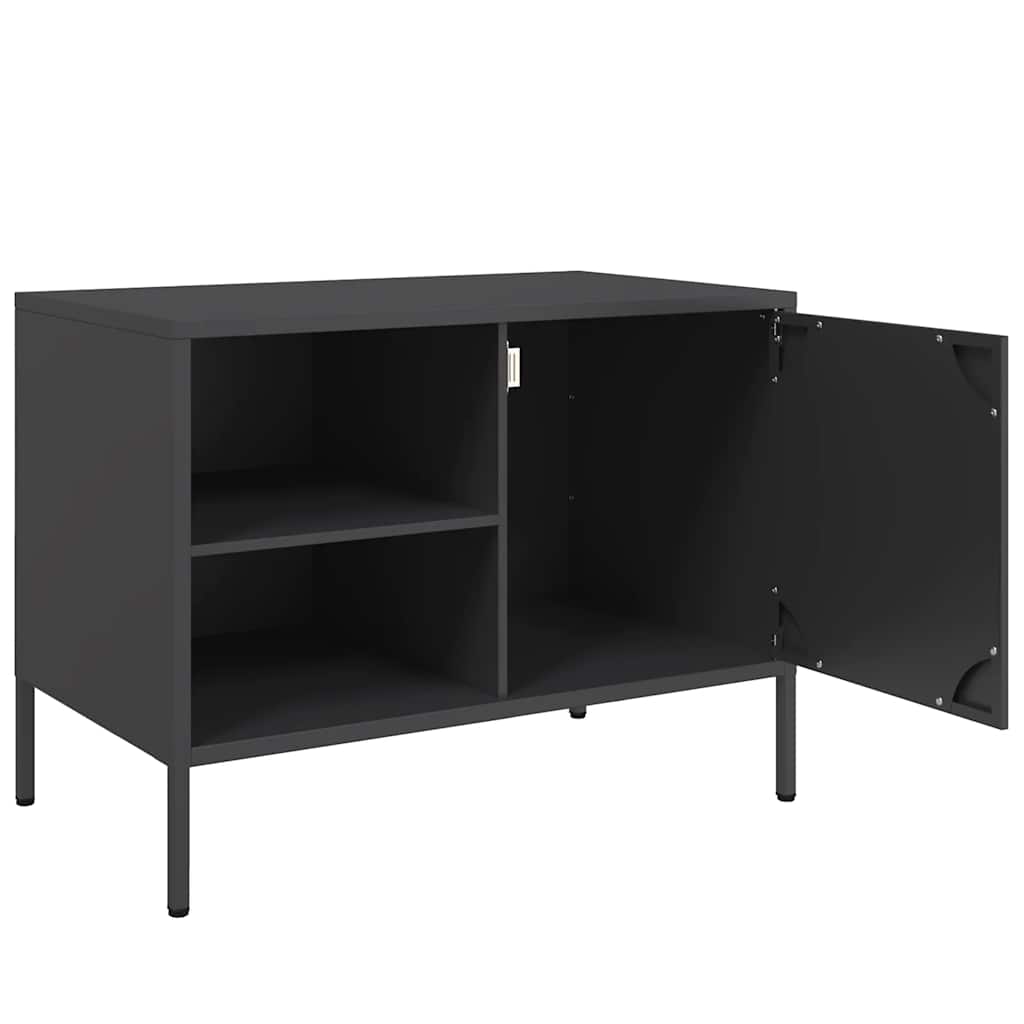 TV-Möbel DIV. TV-Bänk Svart 68x39x50,5 cm stål