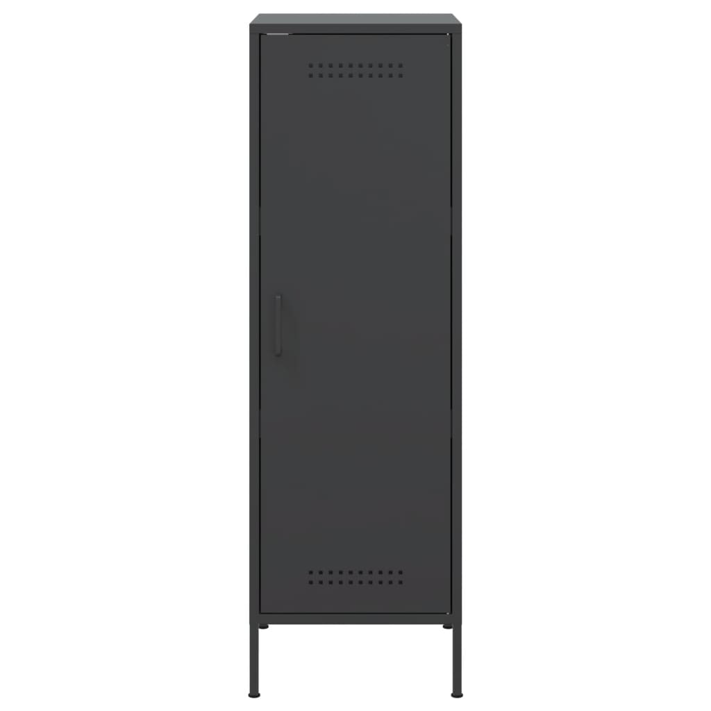Skåp DIV. Svart 36x39x113 cm stål
