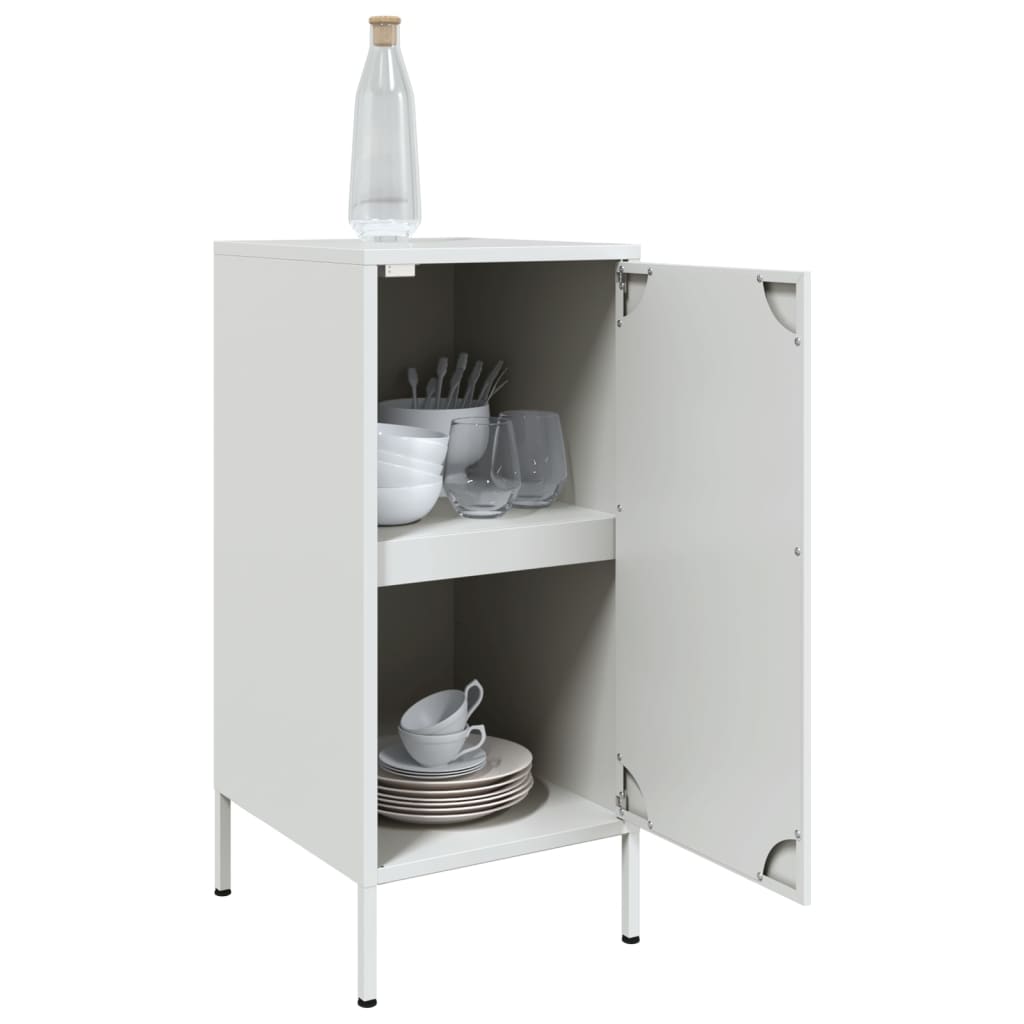 Skåp DIV. Vit 2 st 36x39x79 cm stål