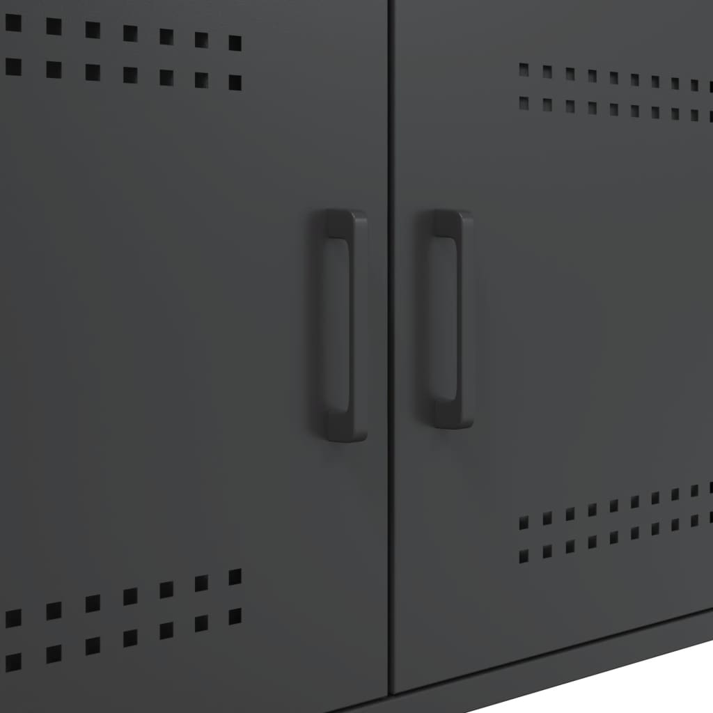 Soffbord Svart 68x50x50,5 cm stål