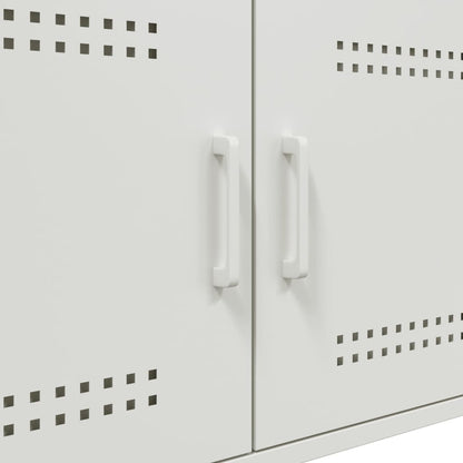 Soffbord Vit 68x50x50,5 cm stål